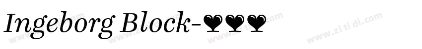 Ingeborg Block字体转换